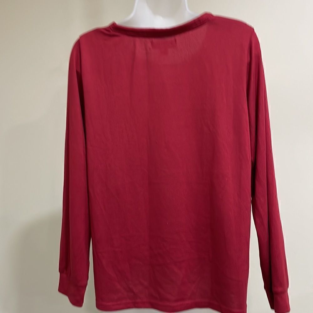 NWOT Rae Dunn “Merry” blouse. Size M medium 8/10 - Picture 3 of 8